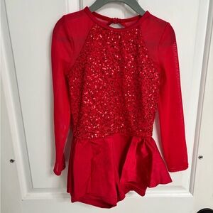 Weissman Red Sequin Dance Costume | SC